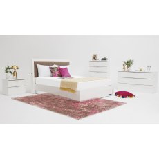 Camel Group Onda Rombi White Bed Frame