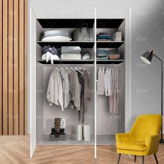 Wiemann Monaco 1000 hinged door wardrobe of width 150cm 3 doors without cornice