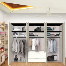 Wiemann Monaco 1000 hinged door wardrobe of width 300cm 6 doors without cornice