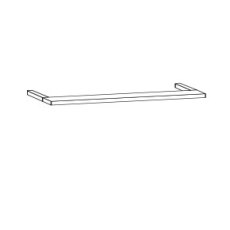 Cornice without lights for walk-in corner unit                                    W 114cm x H 3.2cm x D 12.5cm