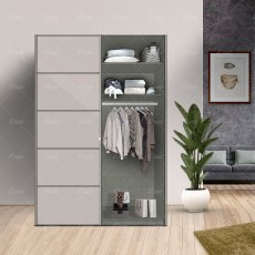 Wiemann Westside sliding door wardrobe of width 200cm 2 doors without cornice