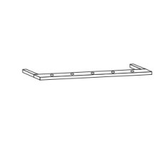 Cornice for lights (1 drill) for extended corner unit           W 65cm x H 3.2cm x D 12.5cm