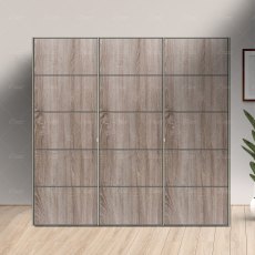 Wiemann Westside sliding door wardrobe of width 300cm 3 doors without cornice