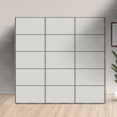Wiemann Westside sliding door wardrobe of width 280cm 3 doors without cornice Wiemann Westside sliding door wardrobe of width 280cm 3 doors without cornice