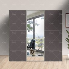 Wiemann Westside2 sliding-door wardrobe of width 225cm with 3 doors without cornice Wiemann Westside2 sliding-door wardrobe of width 225cm with 3 doors without cornice