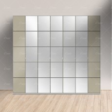 Wiemann Quito hinged door wardrobe of width 350cm with 7 doors without cornice Wiemann Quito hinged door wardrobe of width 350cm with 7 doors without cornice