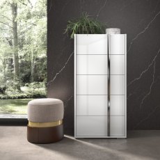 STATUS BIANCA WHITE 5 DRAWER TALL CHEST