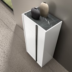 STATUS BIANCA WHITE & MARBLE EFFECT TOP 5 DRAWER TALL CHEST STATUS BIANCA WHITE & MARBLE EFFECT TOP 5 DRAWER TALL CHEST