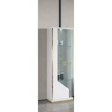 H2O Design Vogue White and Gold 1 Door Vitrine H2O Design Vogue White and Gold 1 Door Vitrine