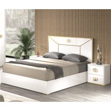 H2O Design Vogue White and Gold Bed H2O Design Vogue White and Gold Bed