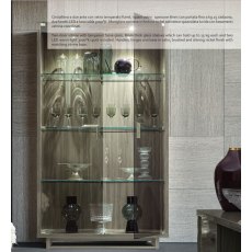 Camel Group Volare Nickel 2 Door Display Cabinet Camel Group Volare Nickel 2 Door Display Cabinet