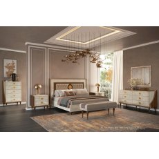 Arredoclassic Romantica Bed With Upholstered Headboard Arredoclassic Romantica Bed With Upholstered Headboard