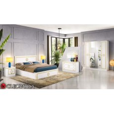 Ben Company Cleopatra Bedroom Group White Gold Ben Company Cleopatra Bedroom Group White Gold