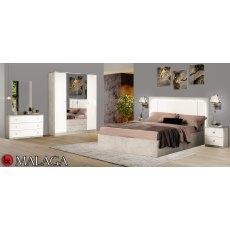 Ben Company Malaga Bedroom Group White Beige Ben Company Malaga Bedroom Group White Beige