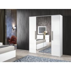 H20 Design Dafne Wardrobe In White