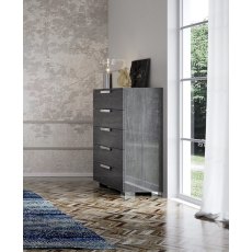 Status Sarah Modern Handle Italian Tall Chest
