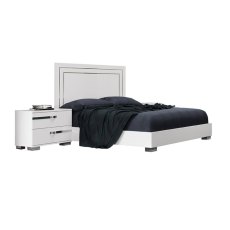 Status Volare Modern Italian White High Gloss Bed Frame