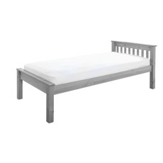 Devon Solid Pine Bed Frame in Grey Painted Finish Devon Solid Pine Bed Frame in Grey Painted Finish