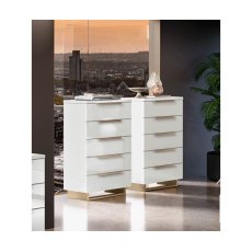 Camel Group Smart Bianco 5 Drawer Chest Camel Group Smart Bianco 5 Drawer Chest
