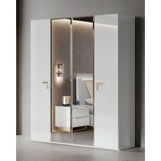 Camel Group Smart Bianco Wardrobe With Mirror Camel Group Smart Bianco Wardrobe With Mirror
