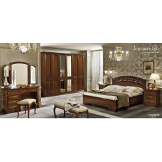 Camel Group Torriani Walnut Mirror with 2 lateral Mirrors