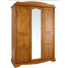 Buckingham Solid Oak 3 Door Wardrobe