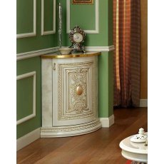 Camel Leonardo Day Ivory High Gloss and Gold Italian Corner Base Camel Leonardo Day Ivory High Gloss and Gold Italian Corner Base