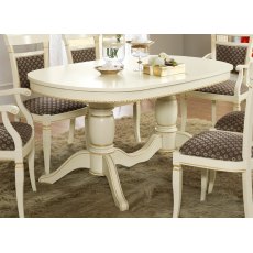 Camel Group Treviso White Ash Oval Extendable Dining Table