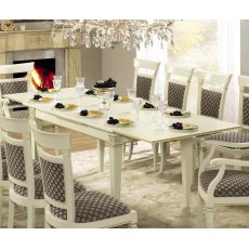 Camel Group Treviso White Ash Rectangular Extendable Dining Table