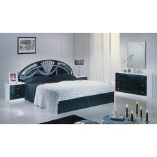 Dima Mobili Selma Black & Gold Marble Finish Bedroom