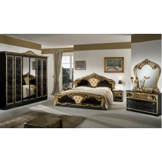 Dima Mobili Lara Black and Gold Bedroom