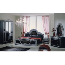 Dima Mobili Sara Black and Silver Bedroom