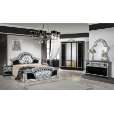 Dima Mobili Marwa Black and Silver Bedroom Dima Mobili Marwa Black and Silver Bedroom