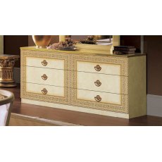 Camel Group Aida Ivory and Gold Double Dresser Camel Group Aida Ivory and Gold Double Dresser