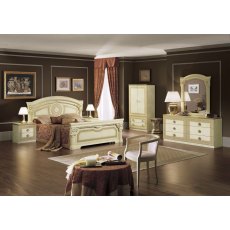 Camel Group Aida Ivory and Gold 2 Door Wardrobe With 2 Drawers