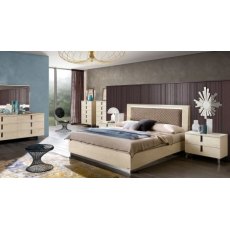 Camel Ambra Letto Rombi Italian Luna Storage Bed