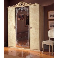 Camel Group Barocco Ivory 4 Door Wardrobe With 2 Mirror Doors Camel Group Barocco Ivory 4 Door Wardrobe With 2 Mirror Doors