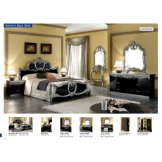 Camel Group Barocco Black and Silver Bedroom Set Camel Group Barocco Black and Silver Bedroom Set