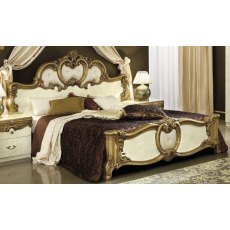 Camel Group Barocco Ivory and Gold Bed Frame