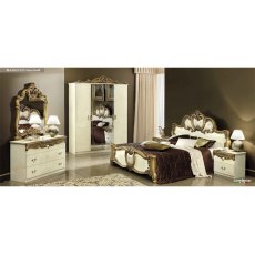 Camel Group Barocco Ivory and Gold Bedroom Set