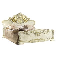 Camel Group Leonardo Ivory and Gold Upholstered Bed Frame Camel Group Leonardo Ivory and Gold Upholstered Bed Frame