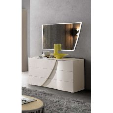 Camel Group Luna White Finish Vanity Mirror