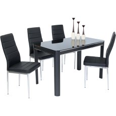 Morano Black Dining Table Morano Black Dining Table