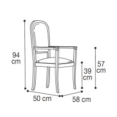 Camel Group Nostalgia Walnut Armchair