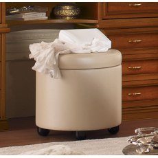 Camel Group Nostalgia Eco Leather Ivory Pouf