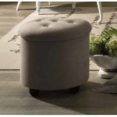 Camel Group Nostalgia Bianco Antico Round Pouf