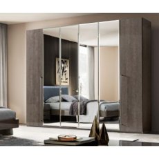 Camel Group Platinum Silver Birch 6 Door Mirror Wardrobe Camel Group Platinum Silver Birch 6 Door Mirror Wardrobe