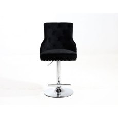 Majestic Black Fabric Bar Stool