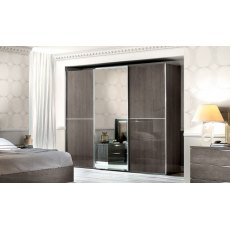 Camel Group Platinum Silver Birch Finish 3 Sliding Door Wardrobe