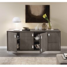 Camel Group Platinum Silver Birch Finish Slim 4 Door Buffet Camel Group Platinum Silver Birch Finish Slim 4 Door Buffet